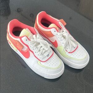 Nike Air Force 1 Low Red and White Sneakers